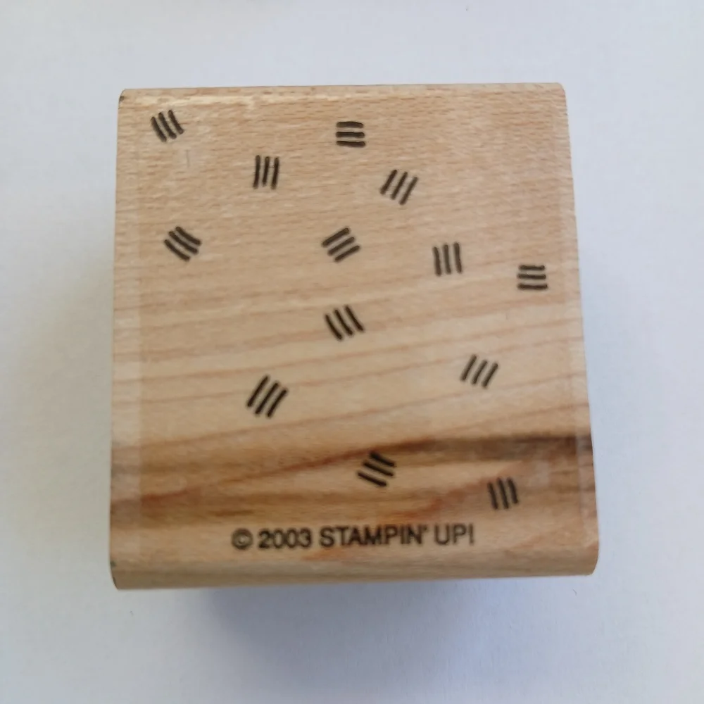 Stampin' Up! 2007 Fresh Fillers Wooden Rubber Craft Stamp Set 4